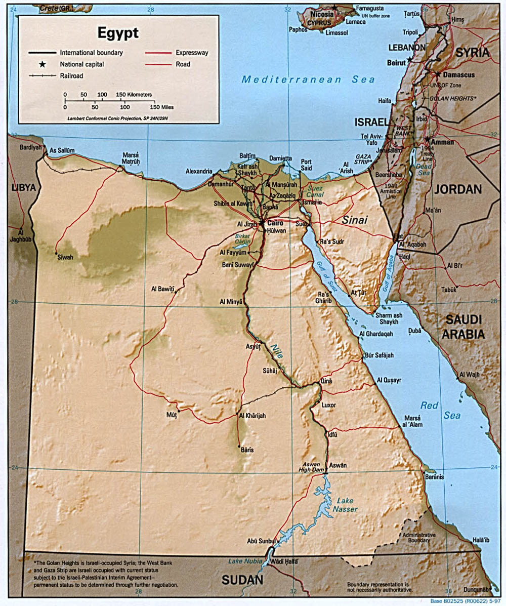 egypt map blank