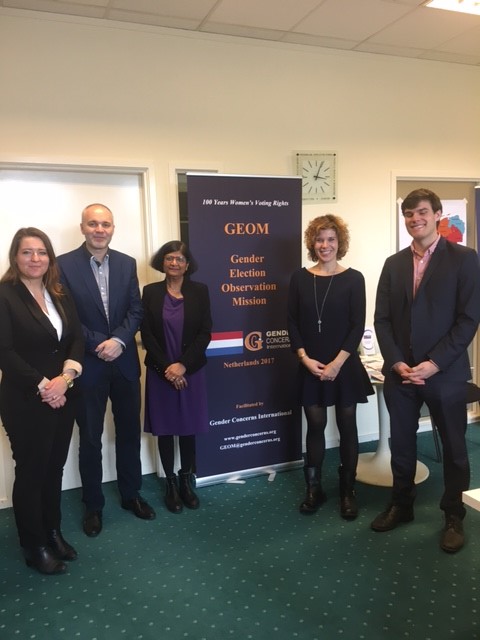 GEOM Chief Coordinator, Sabra Bano, and Liaison Coordinator, Benjamin Tidå, met with the delegation from the OSCE Election Assessment Mission.